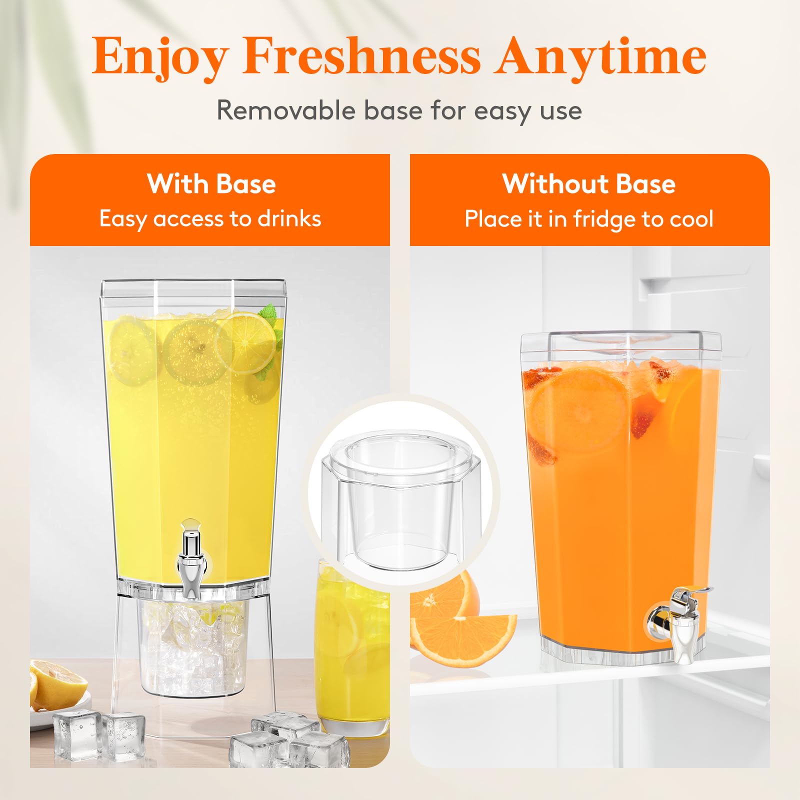 Lifewit BPA-free material ensures safe storage of cold beverages.