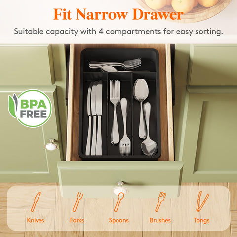 Lifewit BPA-free silverware tray promotes safe, healthy kitchen storage