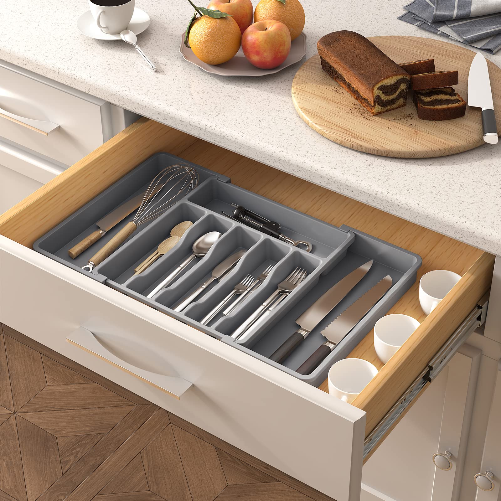Lifewit buckle design prevents partition displacement when pulling out drawers.