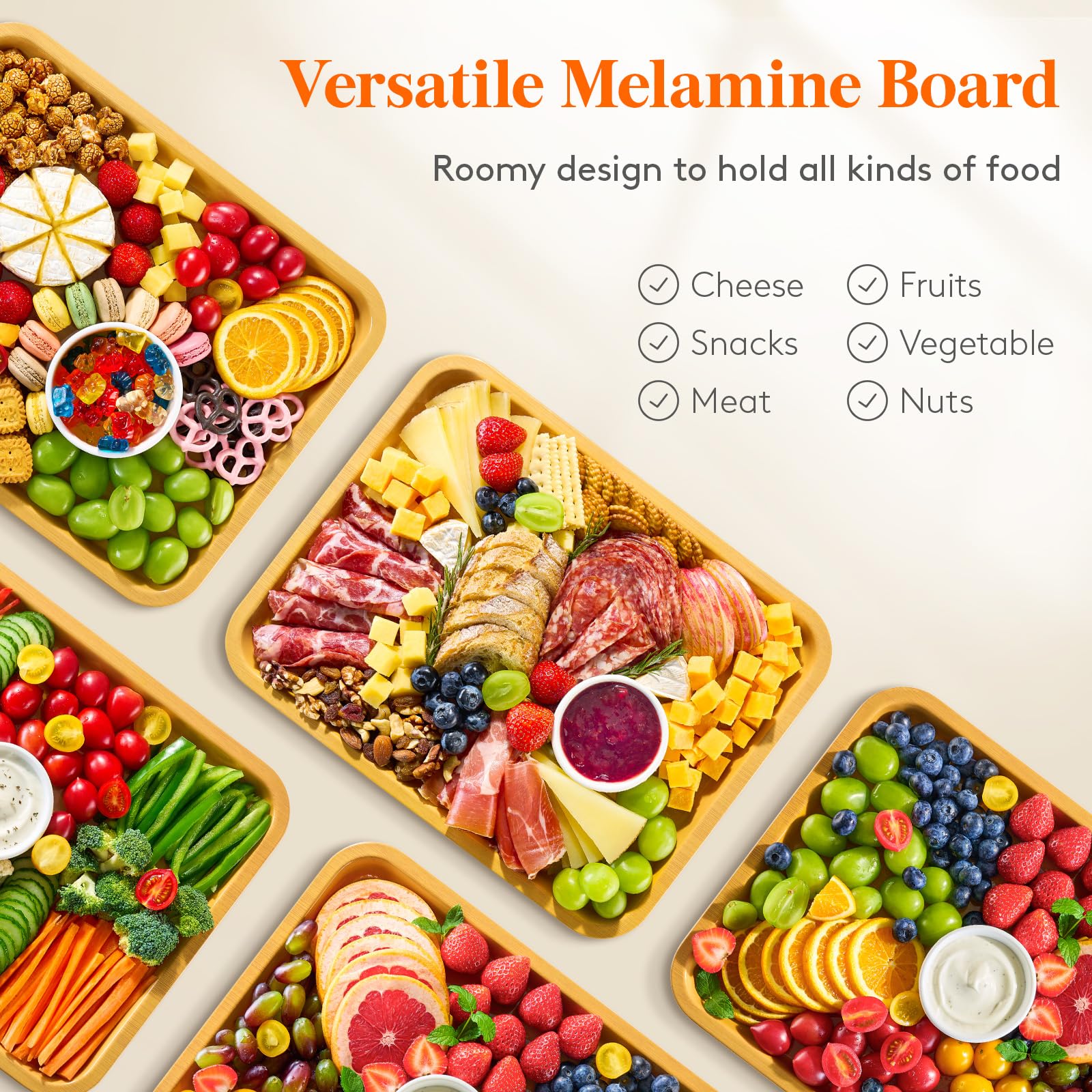 Lifewit charcuterie board is ideal for picnics and parties on the go.