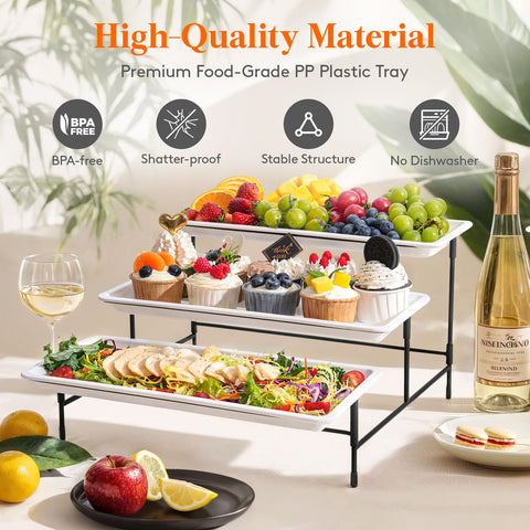 Lifewit dessert display on tray elevates treats at birthdays or celebrations.