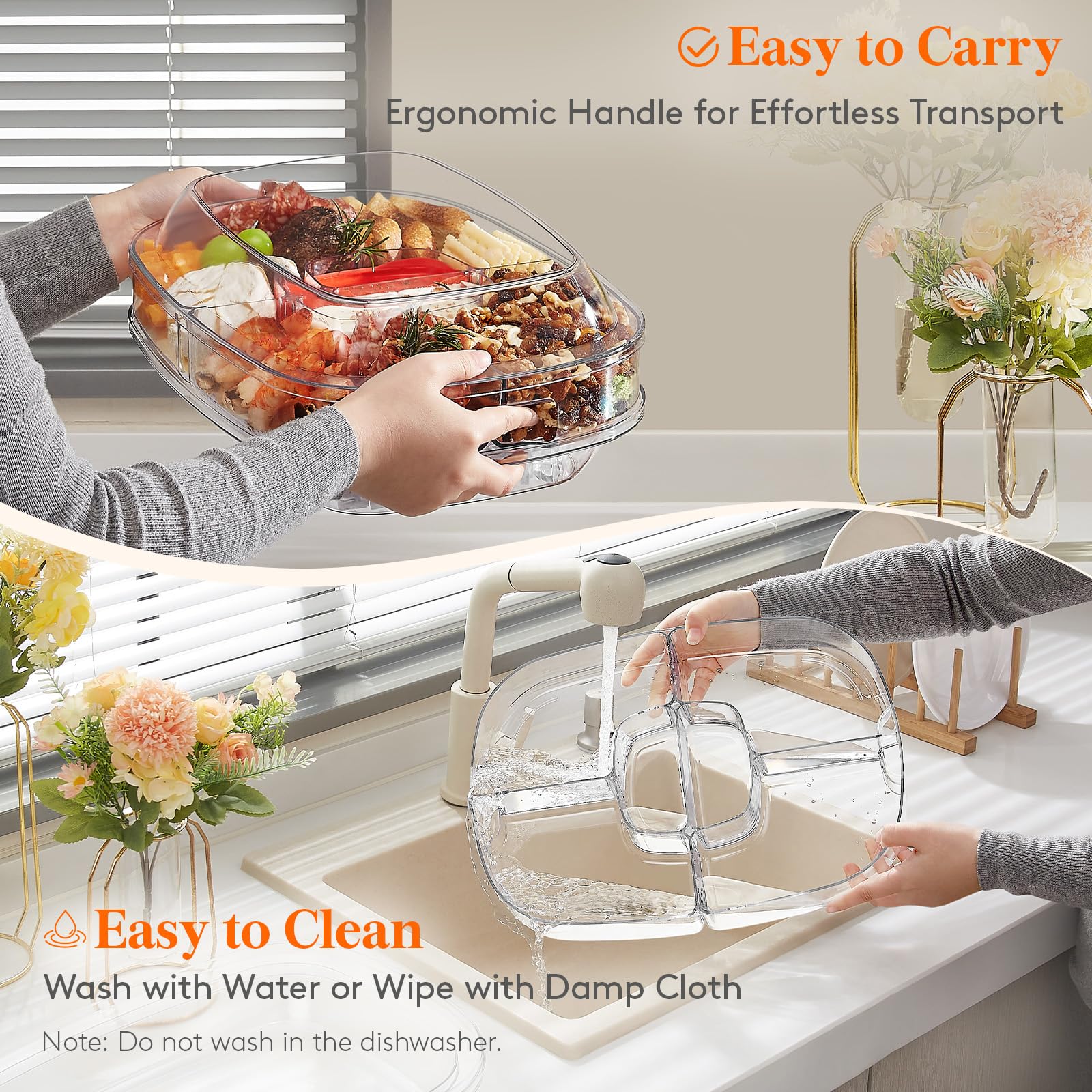 Lifewit durable AS plastic supports repeated use indoors and outdoors.