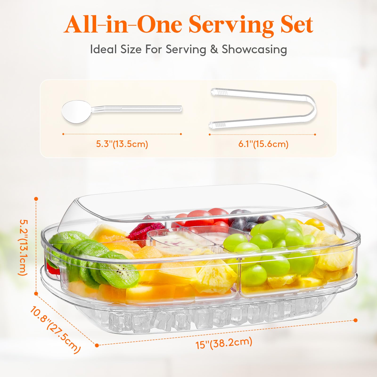 Lifewit six-compartment design offers ample space for 28 oz portions.