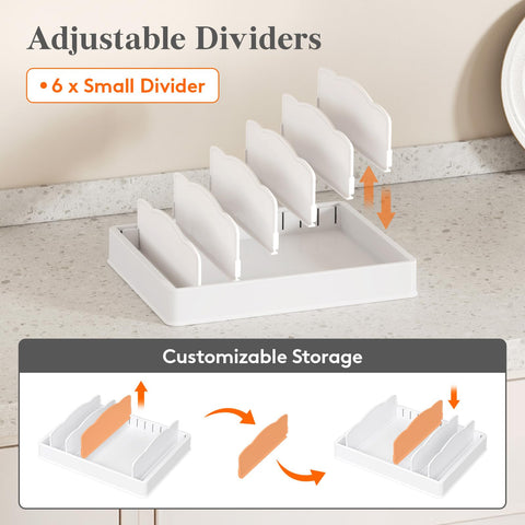 Lifewit compact kitchen storage fits in drawers and saves space.