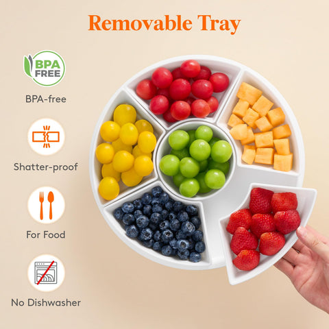 Lifewit dishwasher-safe fan-shaped dishes simplify cleanup after hosting.
