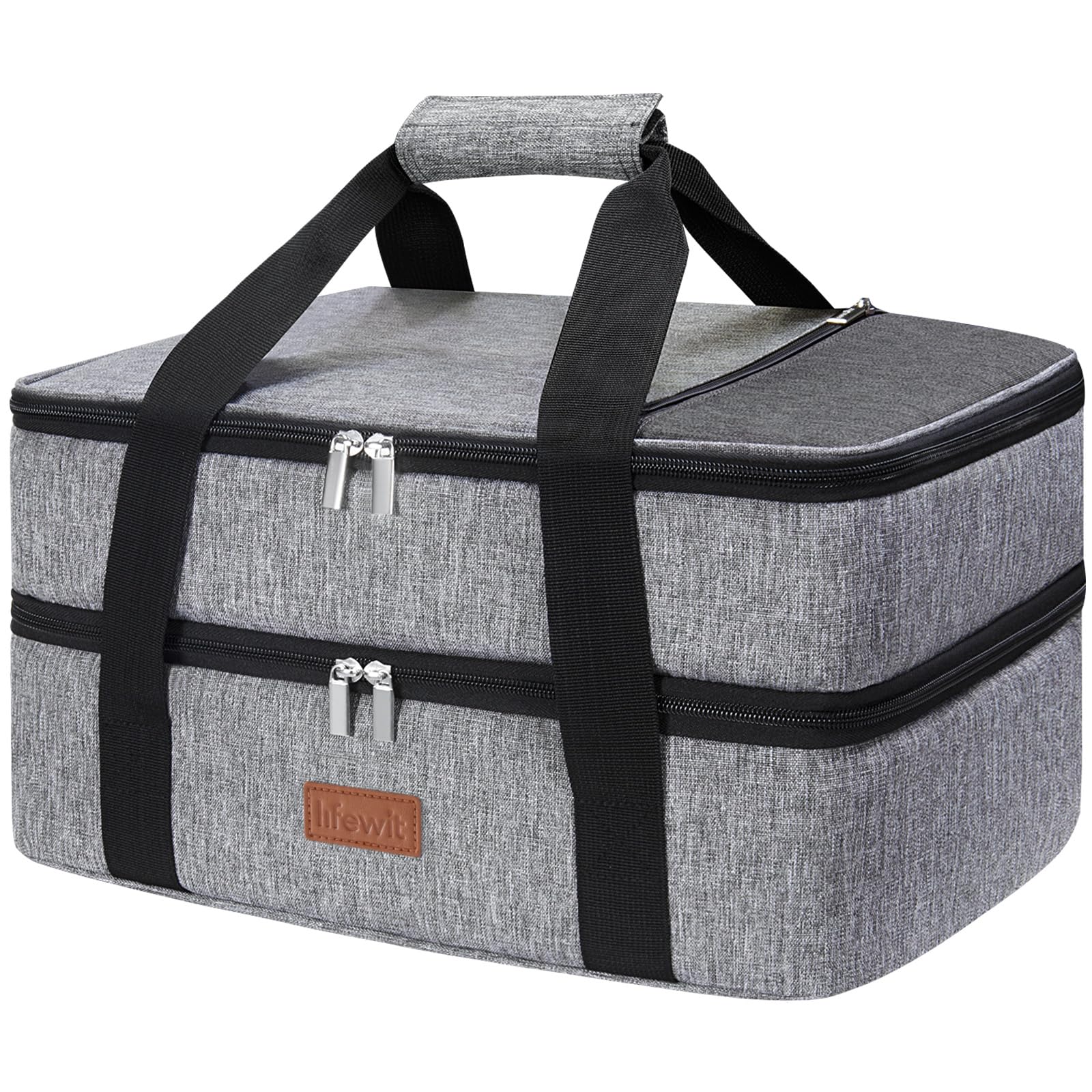 Lifewit double-decker carrier exterior with durable fabric and handles for easy transport.