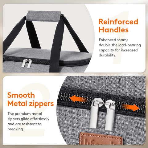 Lifewit top pocket holds utensils for quick access.