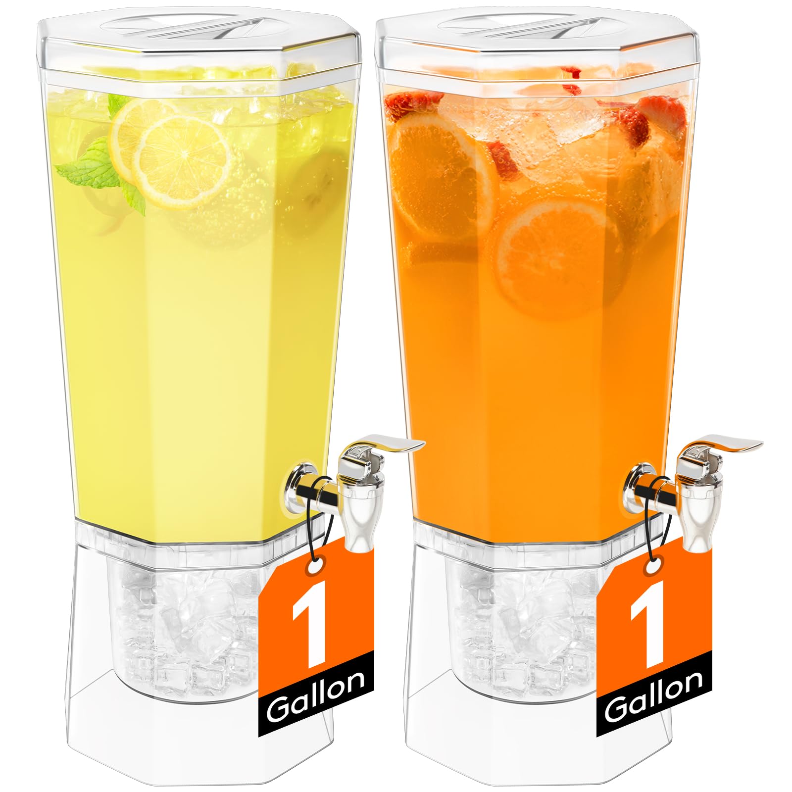 Lifewit dual-gallon drink dispenser on stand seen front view for party serving