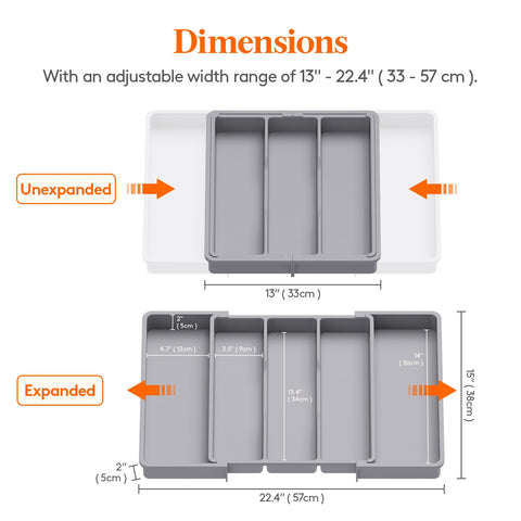 Lifewit expandable side slots provide extra space for ladles and whisks