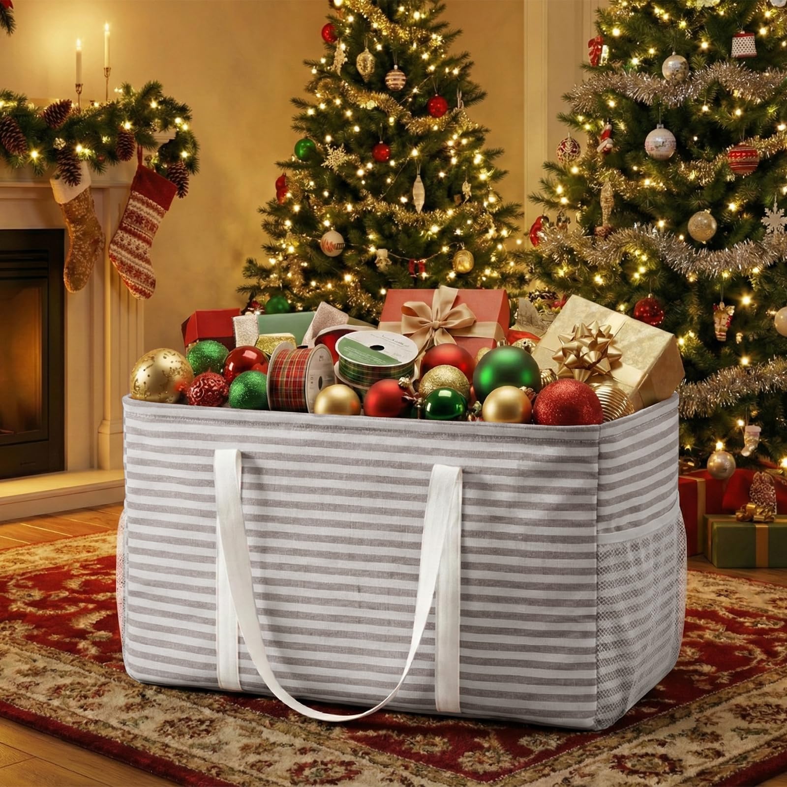 Lifewit extra large tote bag open wire frame for easy loading
