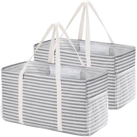 Lifewit extra-large tote bag standing upright for easy loading.