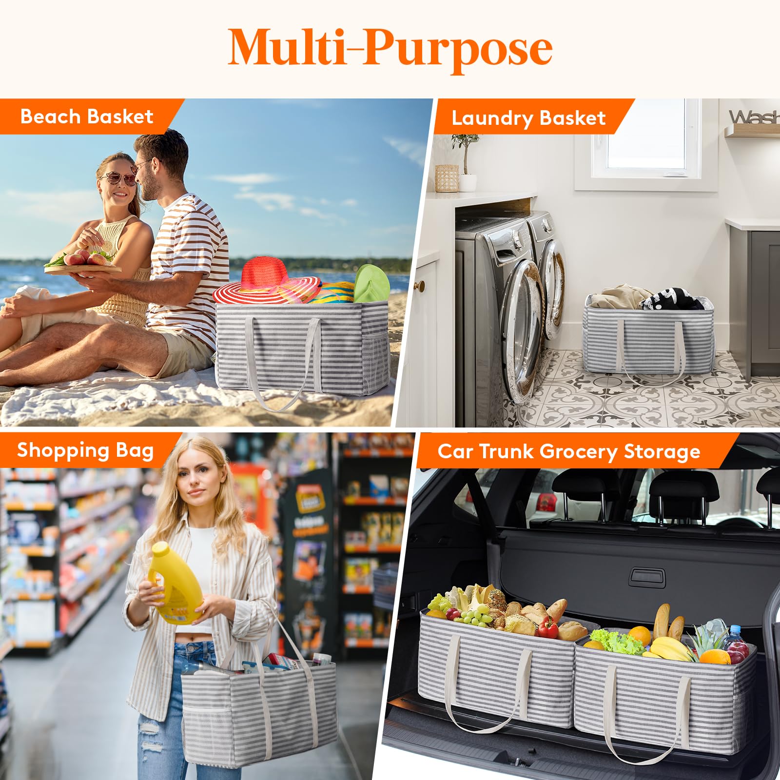 Lifewit extra large tote bag sturdy bottom supports heavy loads