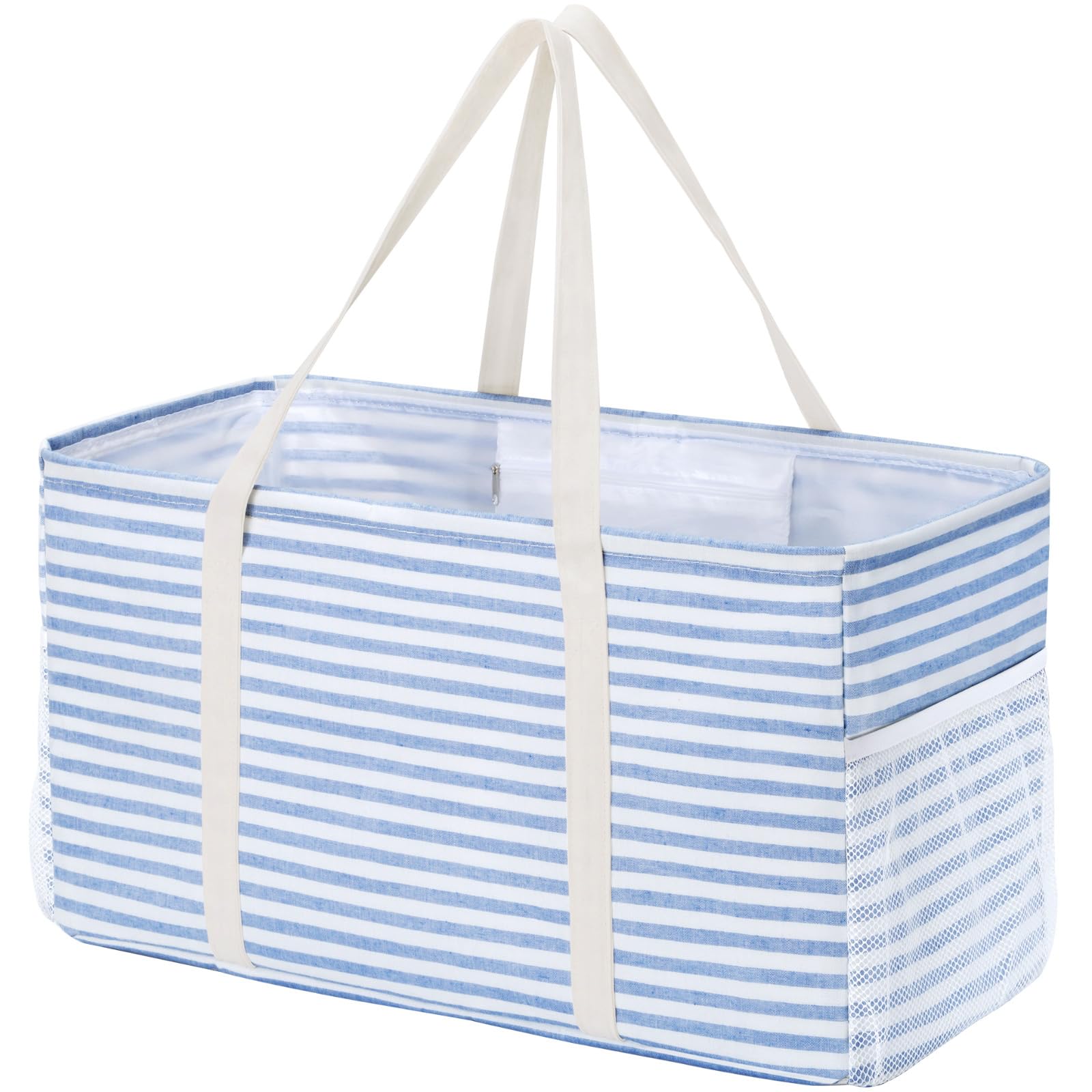 Lifewit extra large tote bag standing frame for easy loading and upright storage.