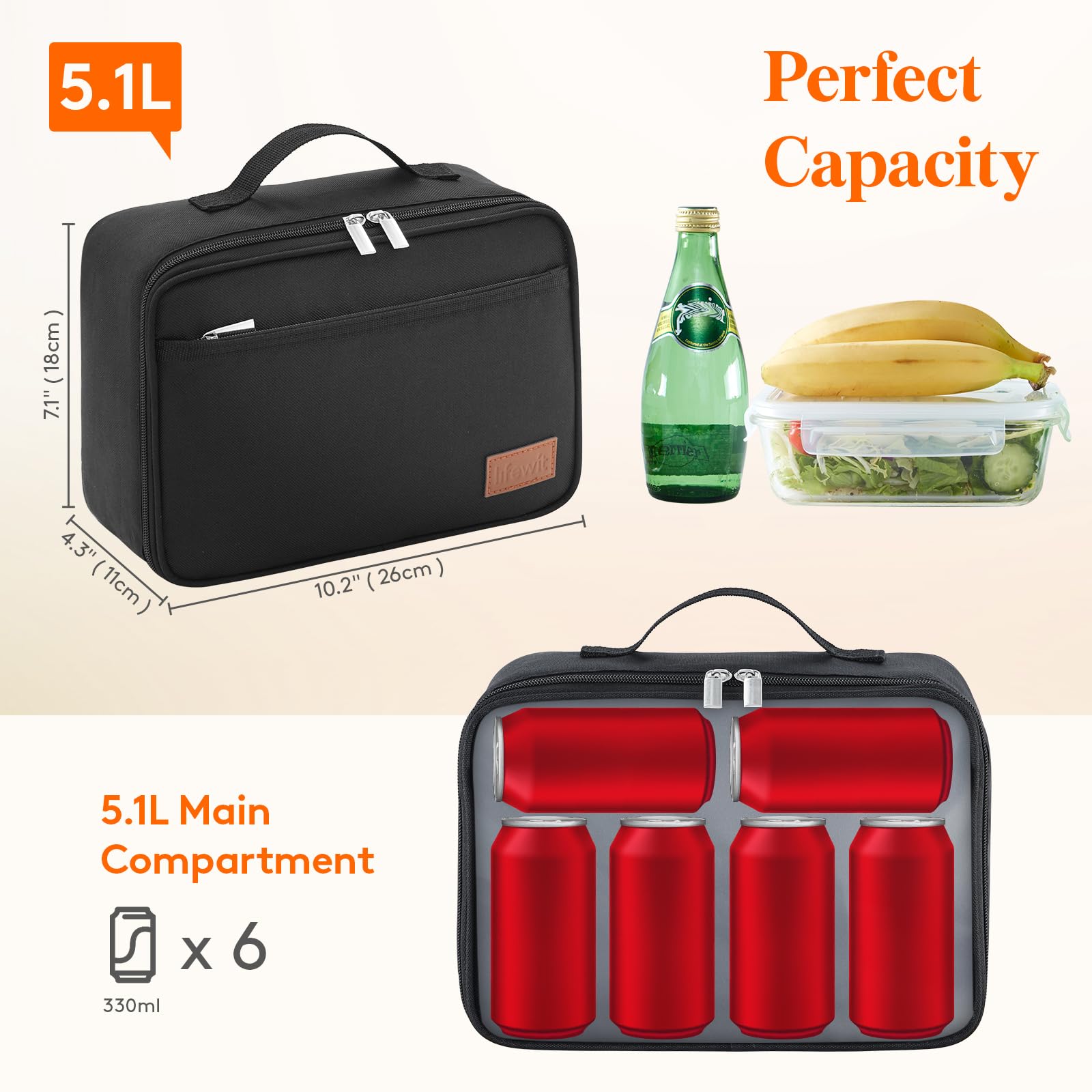 Lifewit Freezable Lunch Box ice packs ready for quick cold meals on the go