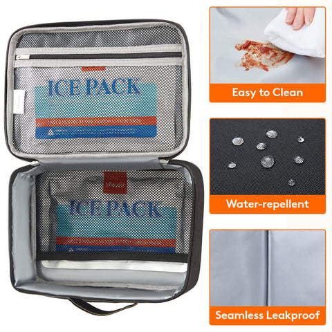 Lifewit Freezable Lunch Box insulated foam layer preserves freshness for hours
