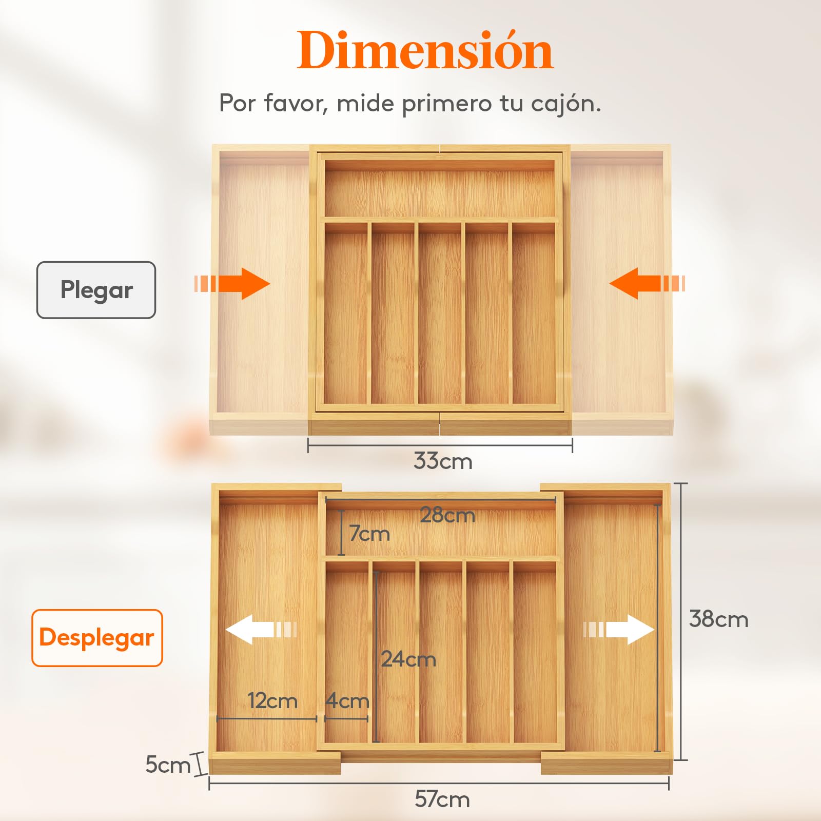 Lifewit fully expanded drawer measures 22.4 x 15 x 2 inches