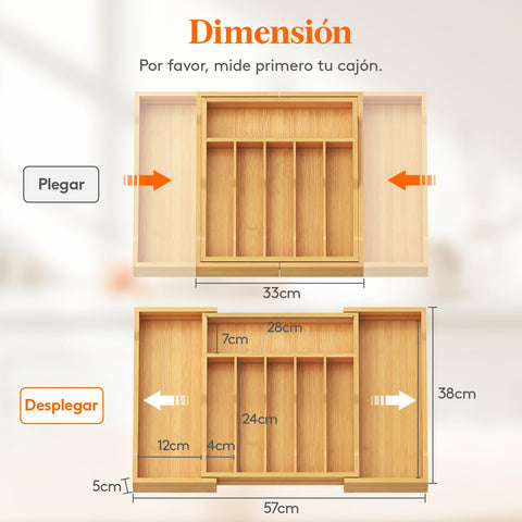 Lifewit fully expanded drawer measures 22.4 x 15 x 2 inches