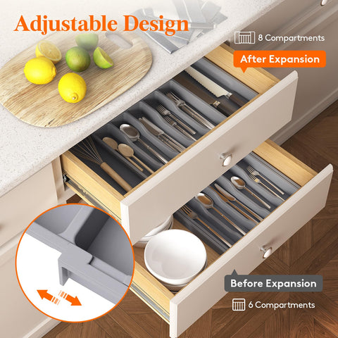 Lifewit groove design provides easy access to cutlery and faster prep.