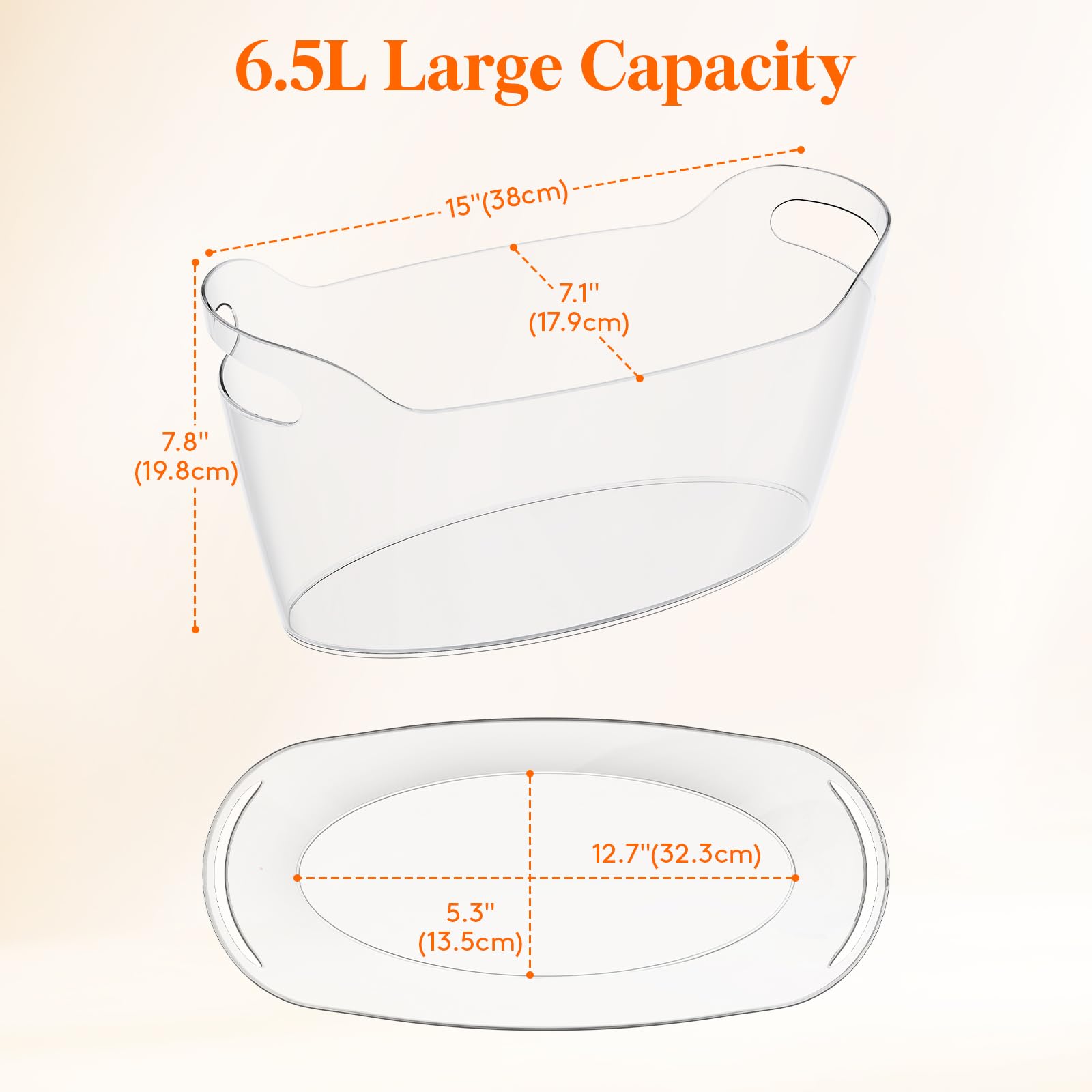 Lifewit ice scoop included for easy ice transfer during gatherings