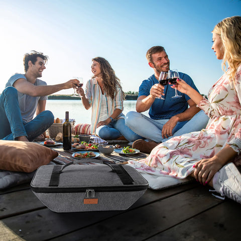 Lifewit easy-to-carry handles simplify carrying to picnics and parties.