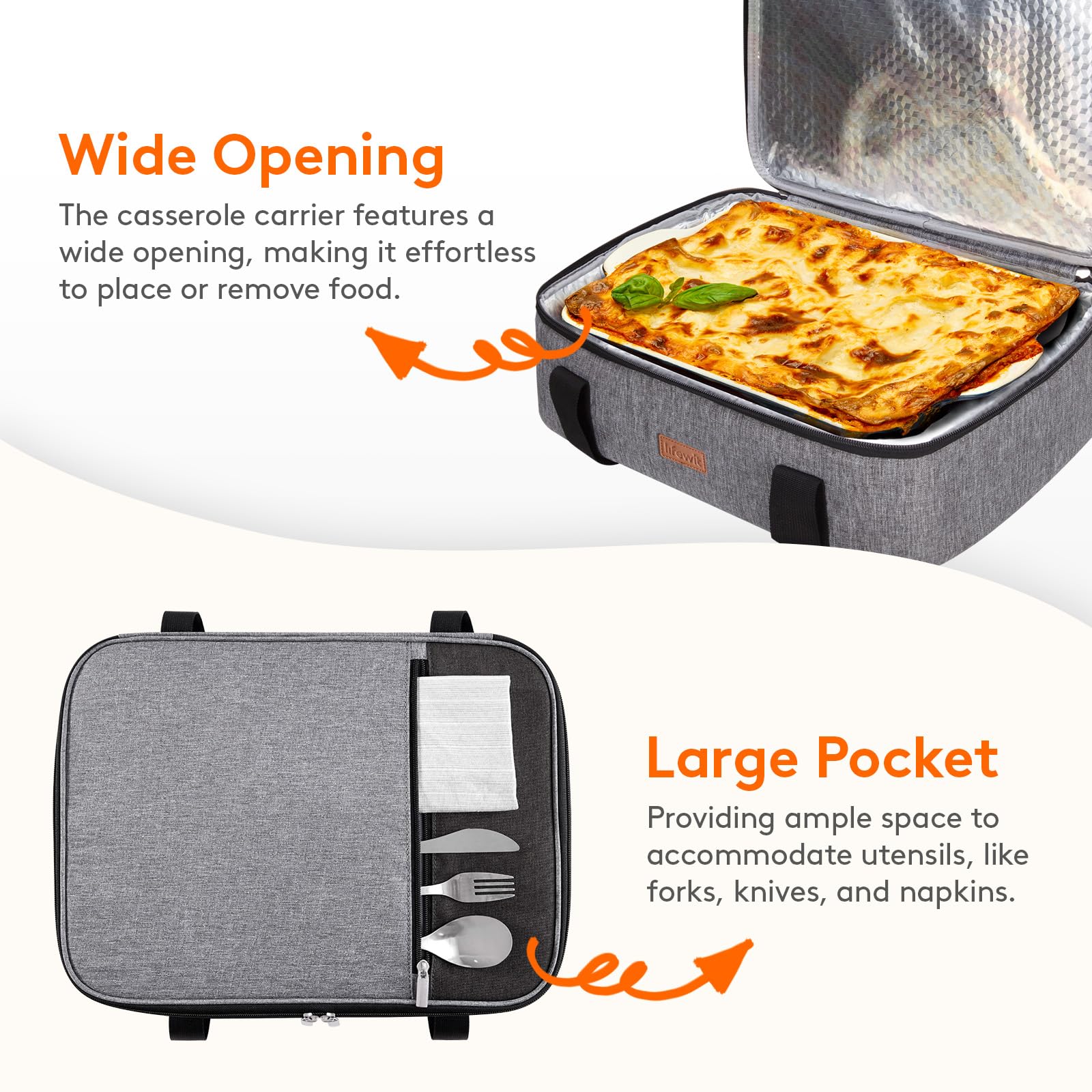 Lifewit carrier with two handles facilitates easy carrying.