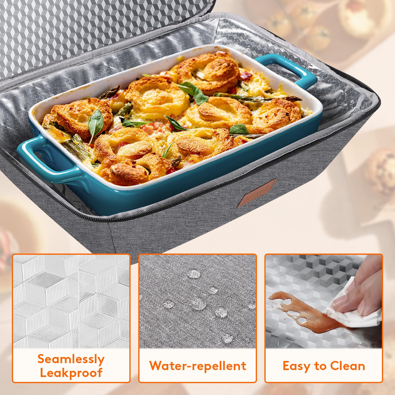 Lifewit leakproof foil design prevents leaks for on-the-go meals.