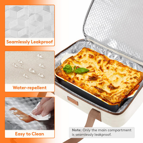 Lifewit insulated layer with foil and foam preserves temperature.