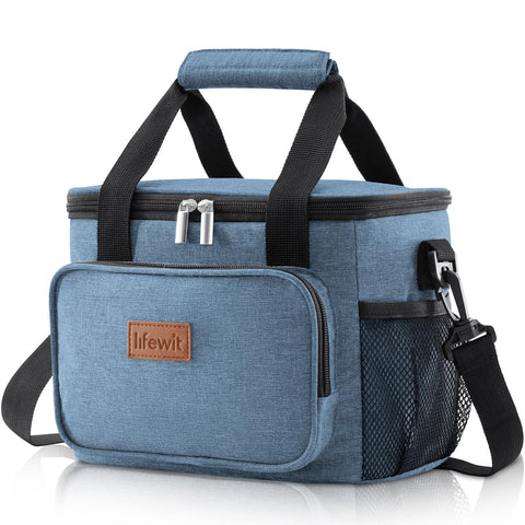 Lifewit insulated lunch bag with 9L capacity for 12 cans, ideal for commuting meals