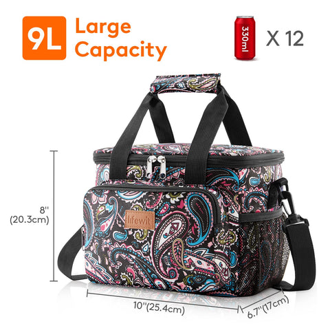 Lifewit insulated interior protects food freshness during commute or outdoor trips.