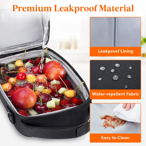 Lifewit leakproof interior is easy to wipe clean after meals