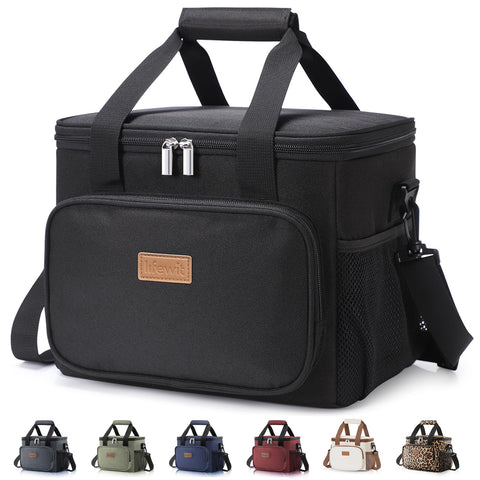 Lifewit insulated lunch bag with wide opening for easy packing