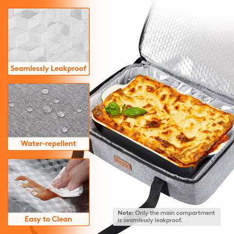 Lifewit leakproof aluminum foil liner prevents spills while traveling.