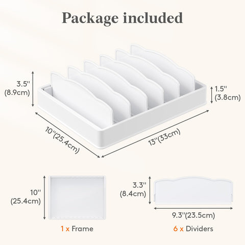 Lifewit lid-holder with seven compartments sorts lids, bowls, and plates efficiently.