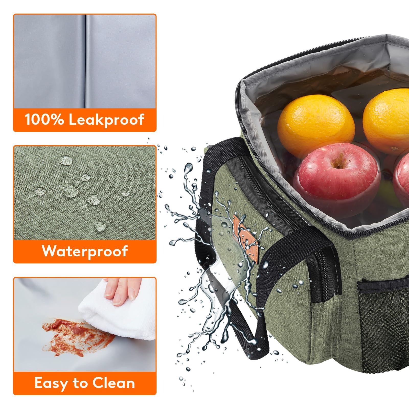 Lifewit front pocket stores keys and earbuds neatly.