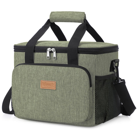 Lifewit insulated lunch bag with open lid keeps meals fresh on the go.