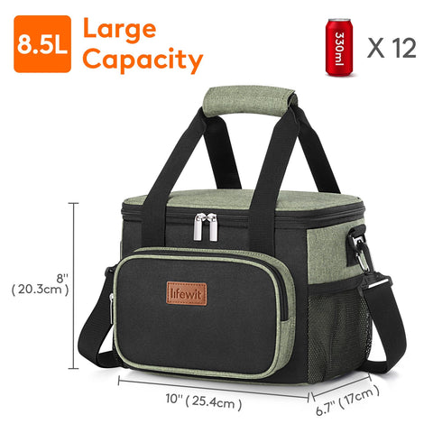 Lifewit lunch bag interior with PEVA lining keeps food fresh and safe.