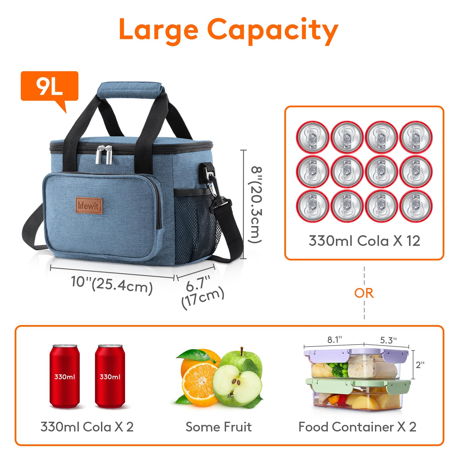 Lifewit PEVA lining is food-grade and easy to clean