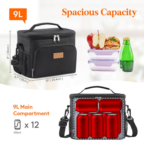 Lifewit lunch bag top handle for quick carrying