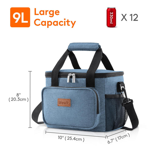 Lifewit lunch bag with waterproof 600D Oxford fabric exterior for protection