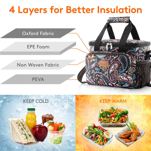 Lifewit lunch box top lid open shows wide access for easy packing.