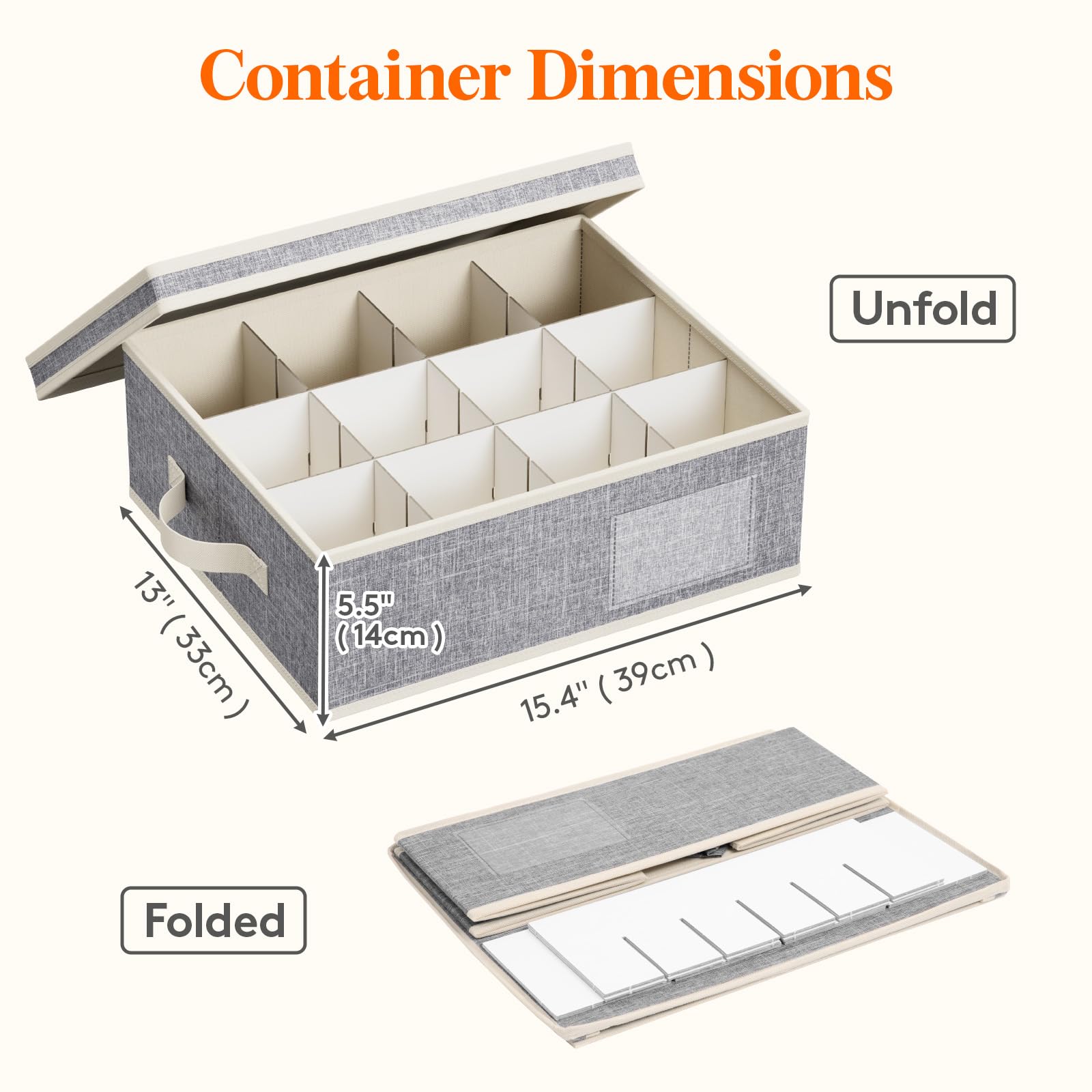 Lifewit mug storage folded flat saves space when not in use.