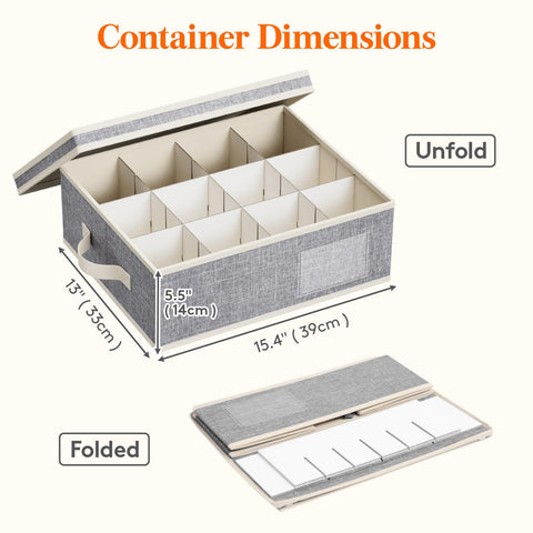 Lifewit mug storage folded flat saves space when not in use.