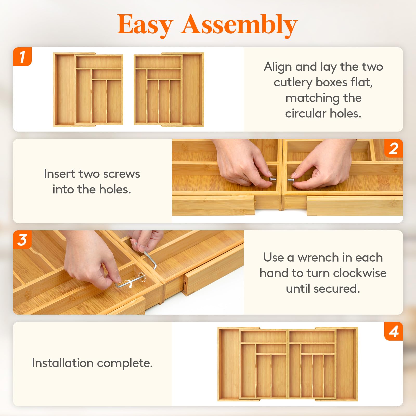 Lifewit multi use organizer keeps drawers tidy and flexible