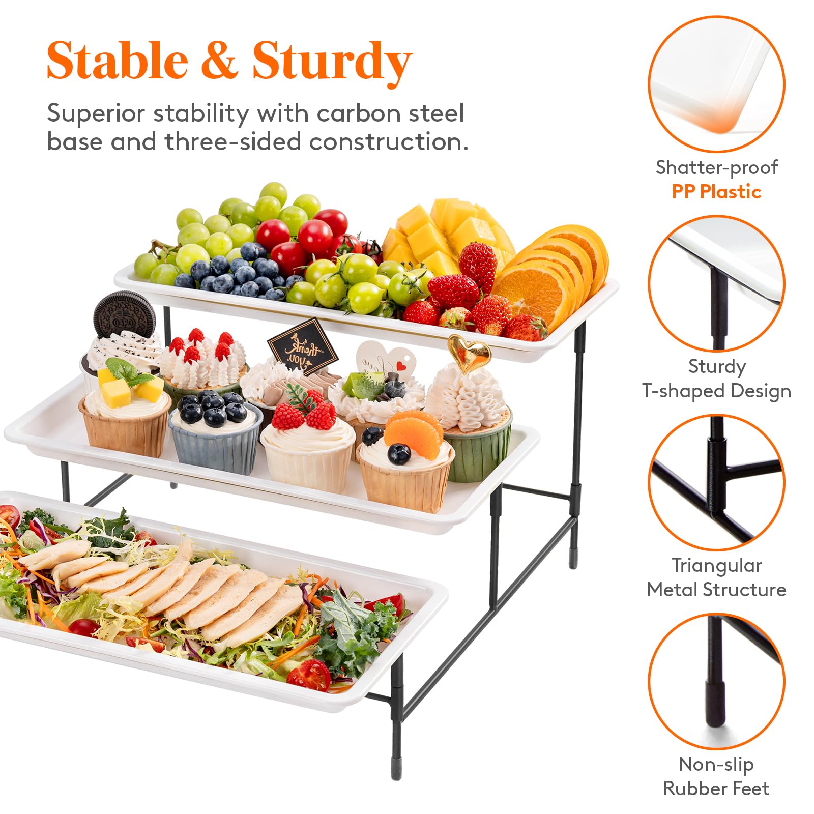 Lifewit cheese and fruit platter on a tiered stand enhances table decor.