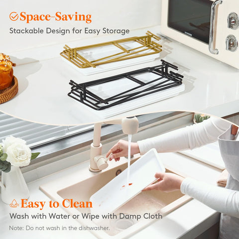 Lifewit rubber-foot stand stays steady during use on glossy tabletops.