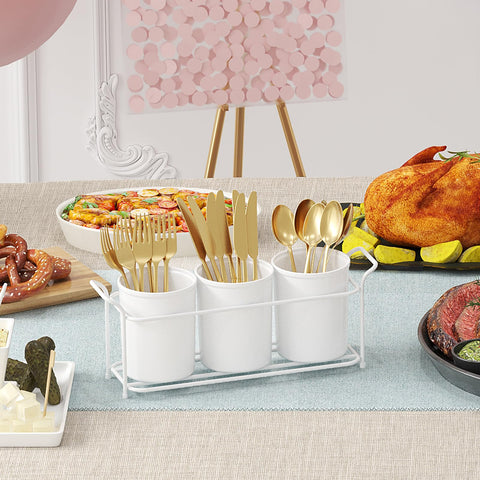 Lifewit BPA-free caddy provides safe utensil storage.