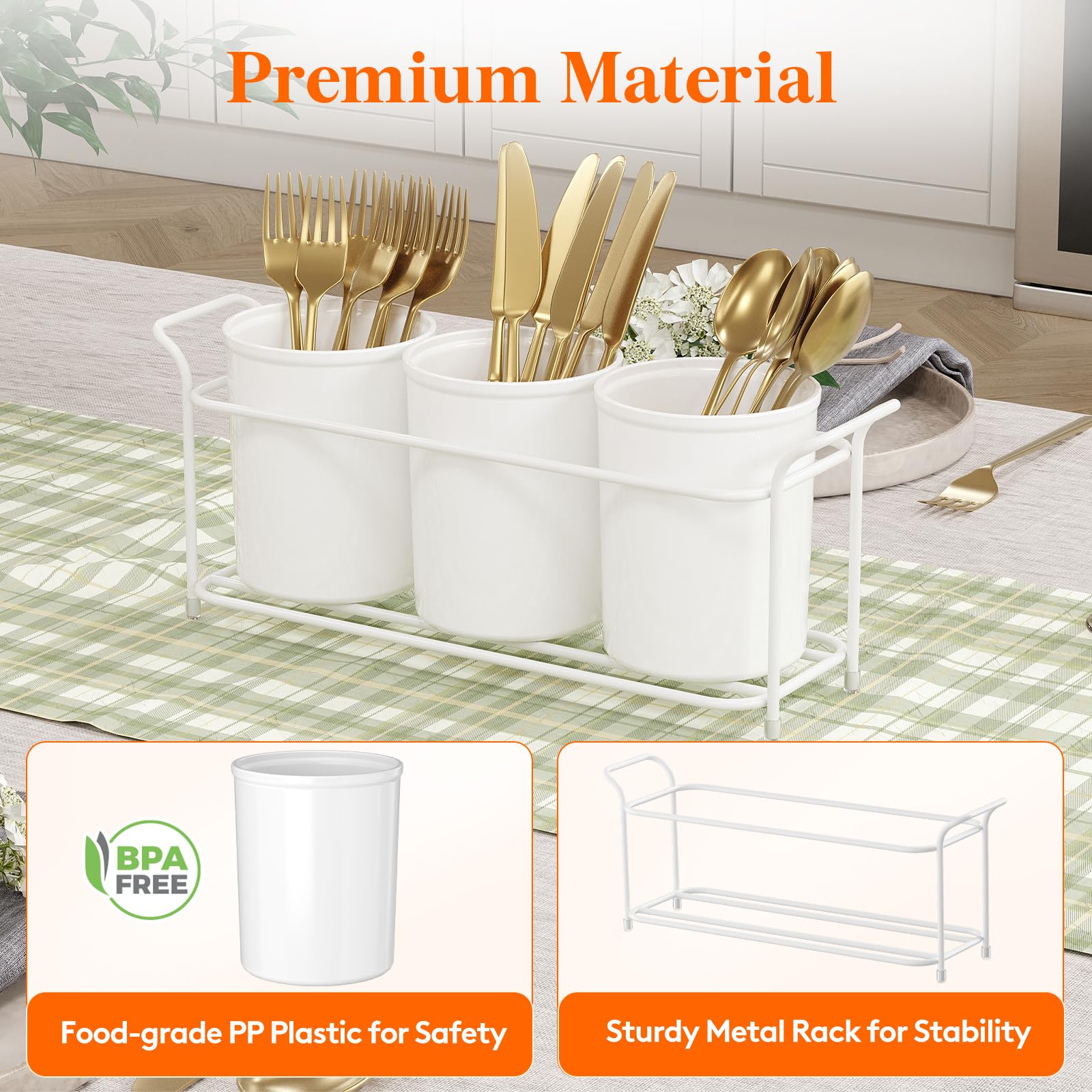 Durable metal construction with BPA-free materials for reliable everyday use.