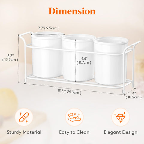 Lifewit portable caddy with dual handles makes table or outdoor transport effortless.