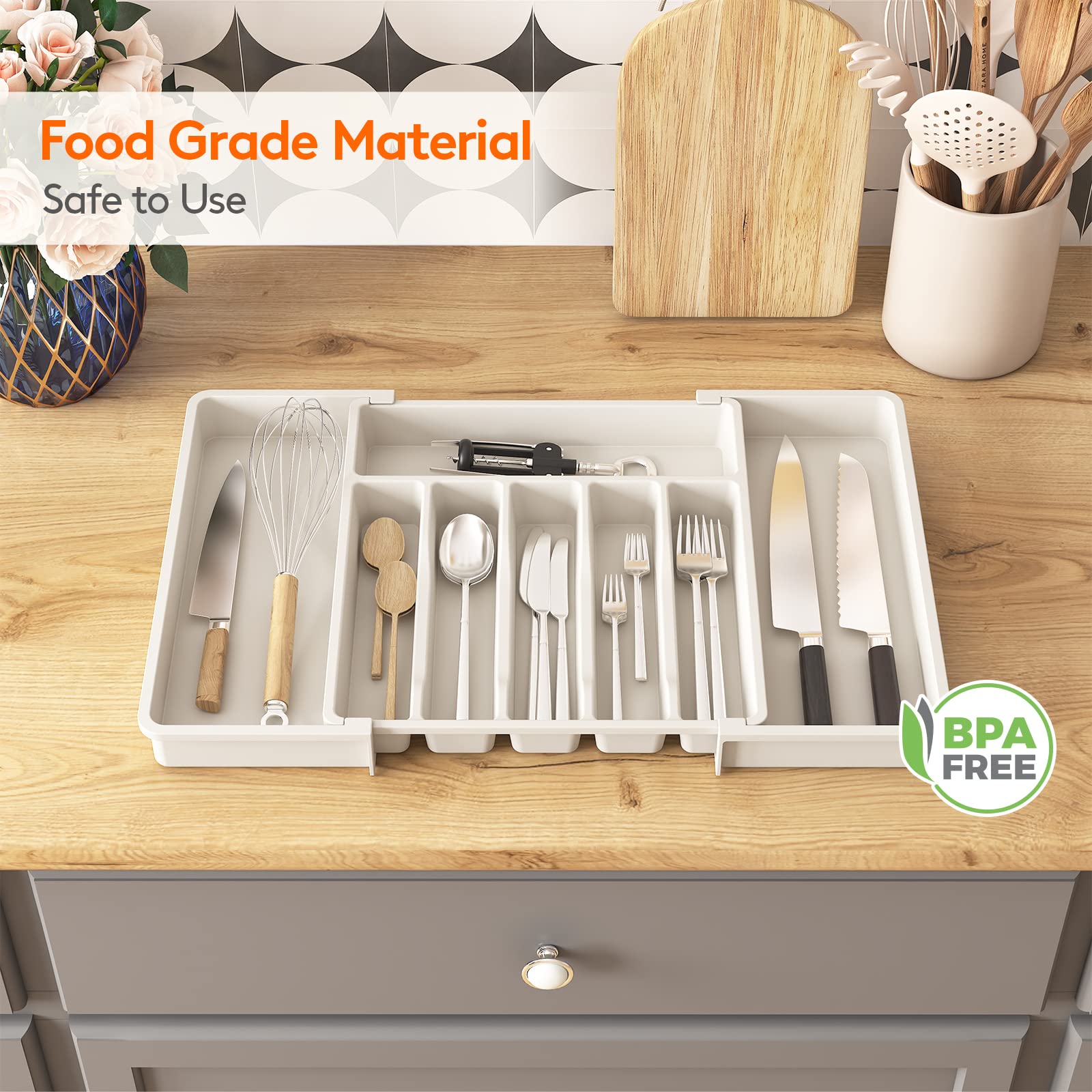 Lifewit groove-buckle design ensures smooth sliding and stable partitions.