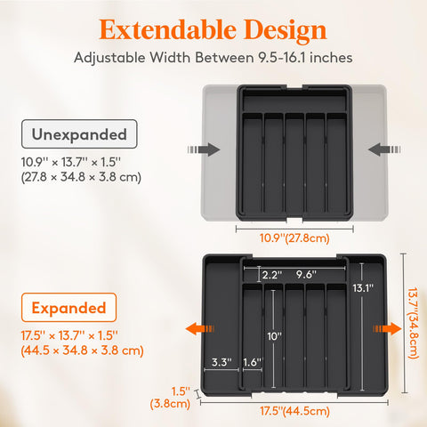 Lifewit multi-use organizer keeps cutlery, cosmetics, or stationery neatly within reach.
